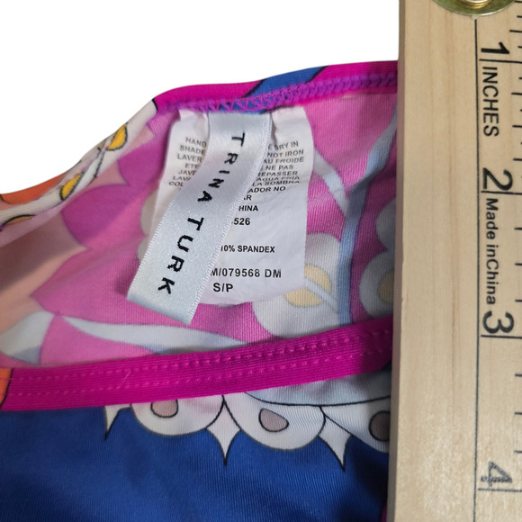 Trina Turk Women Sevilla Multicolor Swim Cover Up Tunic Top Minidress Sz S - Picture 3 of 5